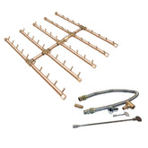 Square Tree-Style Brass Burner - CFBST500